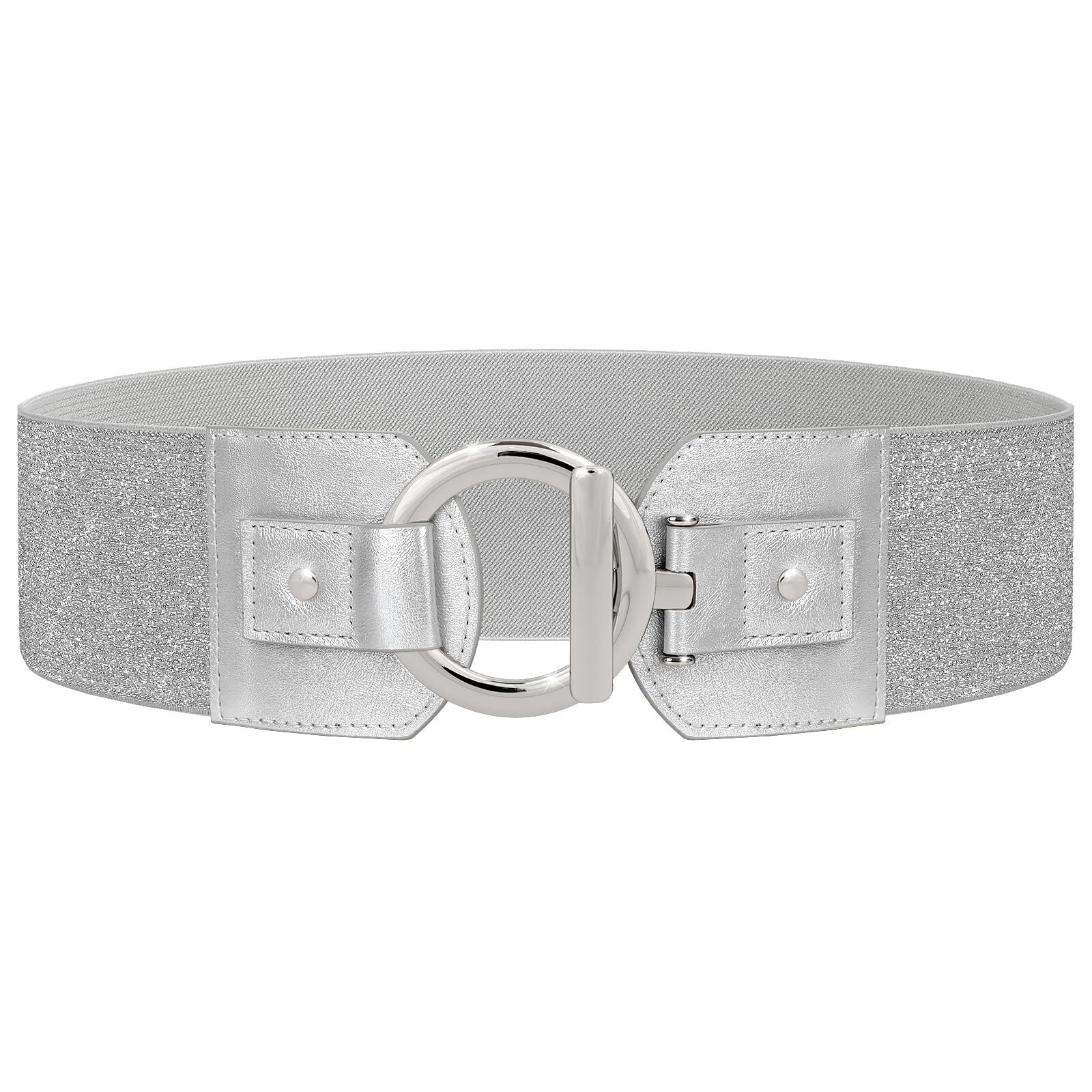1266 Women Wide Elastic Waist Belt Fashion Stretchy Dress